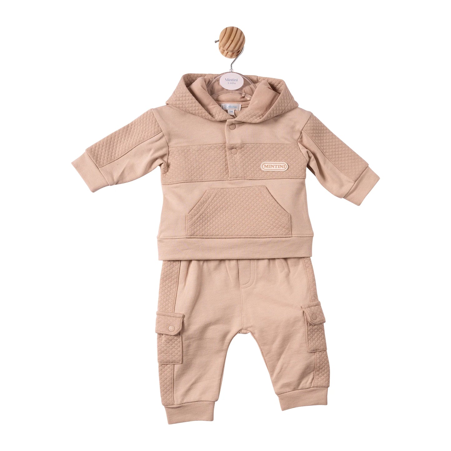 Mintini Beige Hooded Jogset