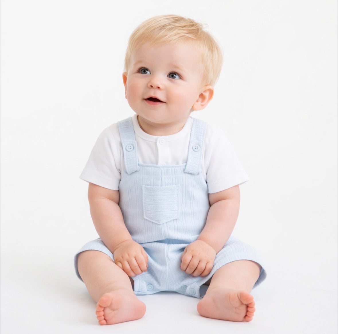 Pastels & Co Blue Dungaree Outfit