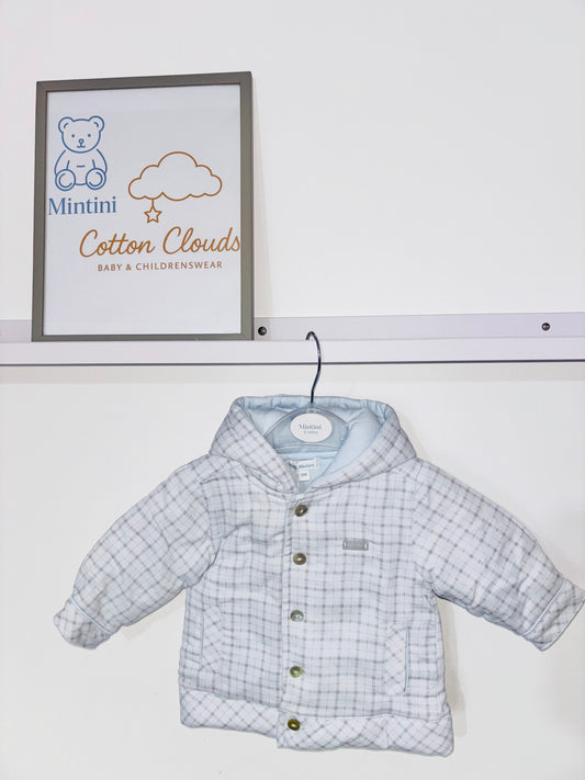 Mintini Check Blue Coat
