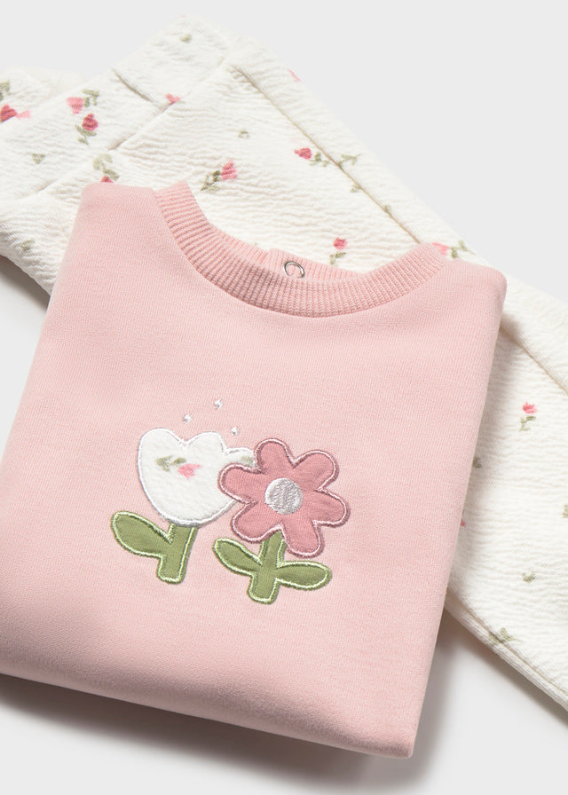 Mayoral Flower 3 Piece Outfit