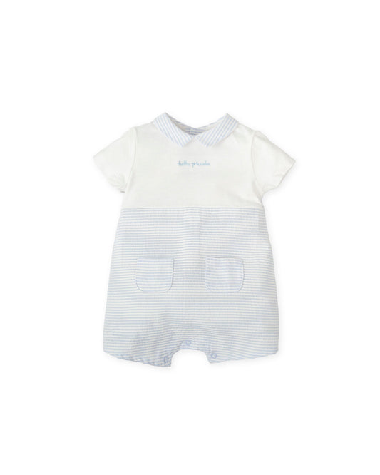 Preorder Tutto Piccolo Blue Stripe Romper