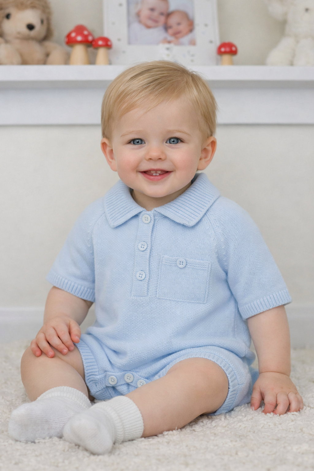 Pex Blue Louis Romper