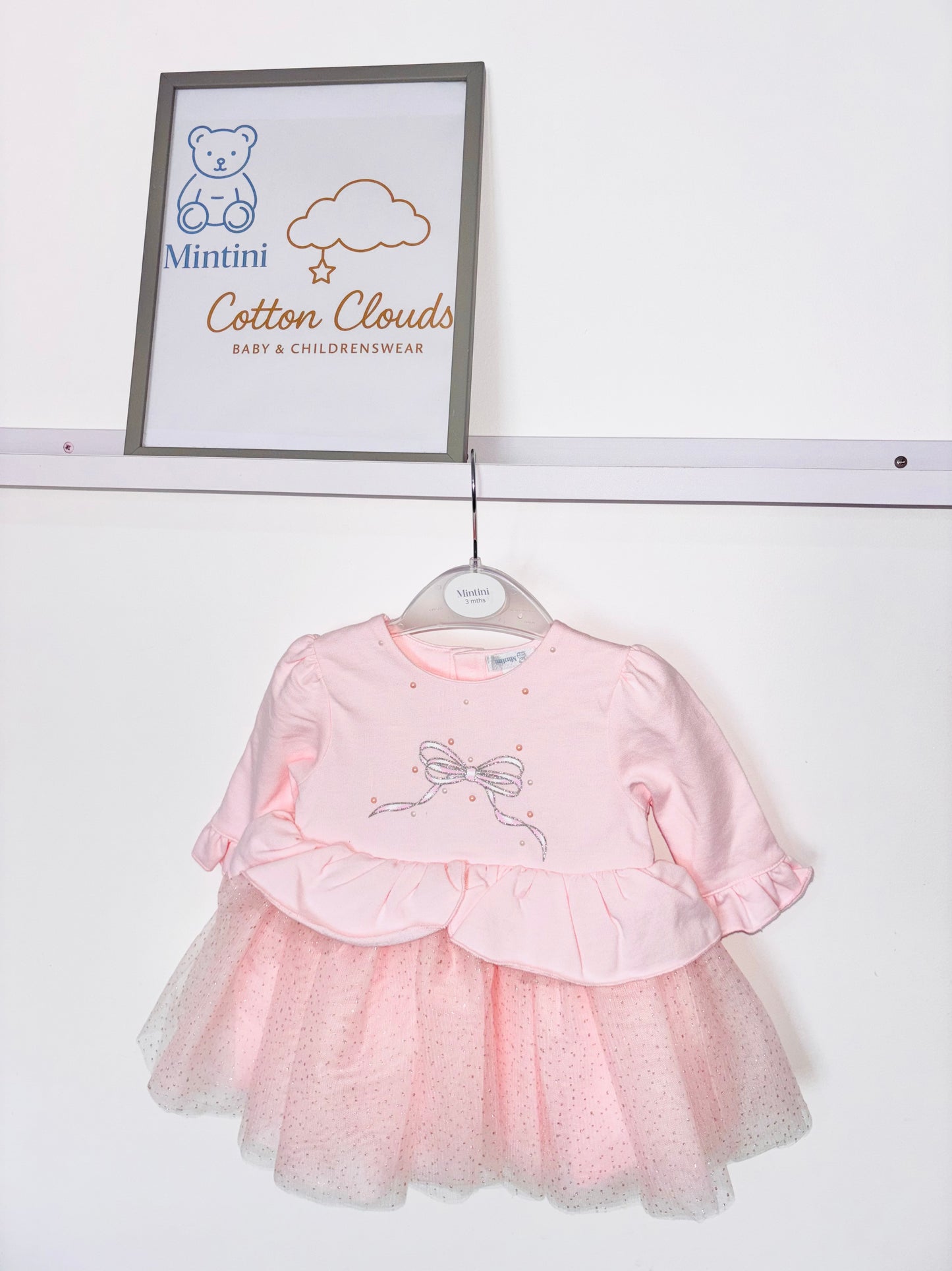 Mintini Pink Bow Dress AW25