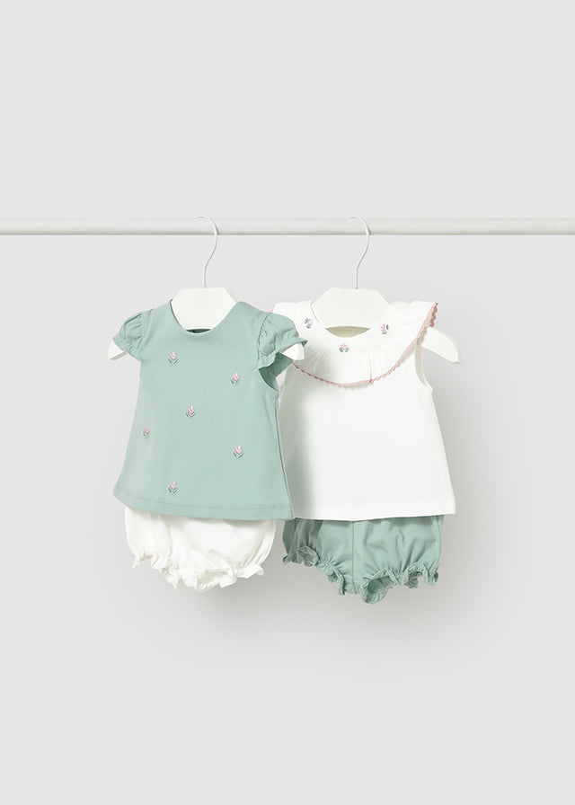 Mayoral Floral Shorts Sets