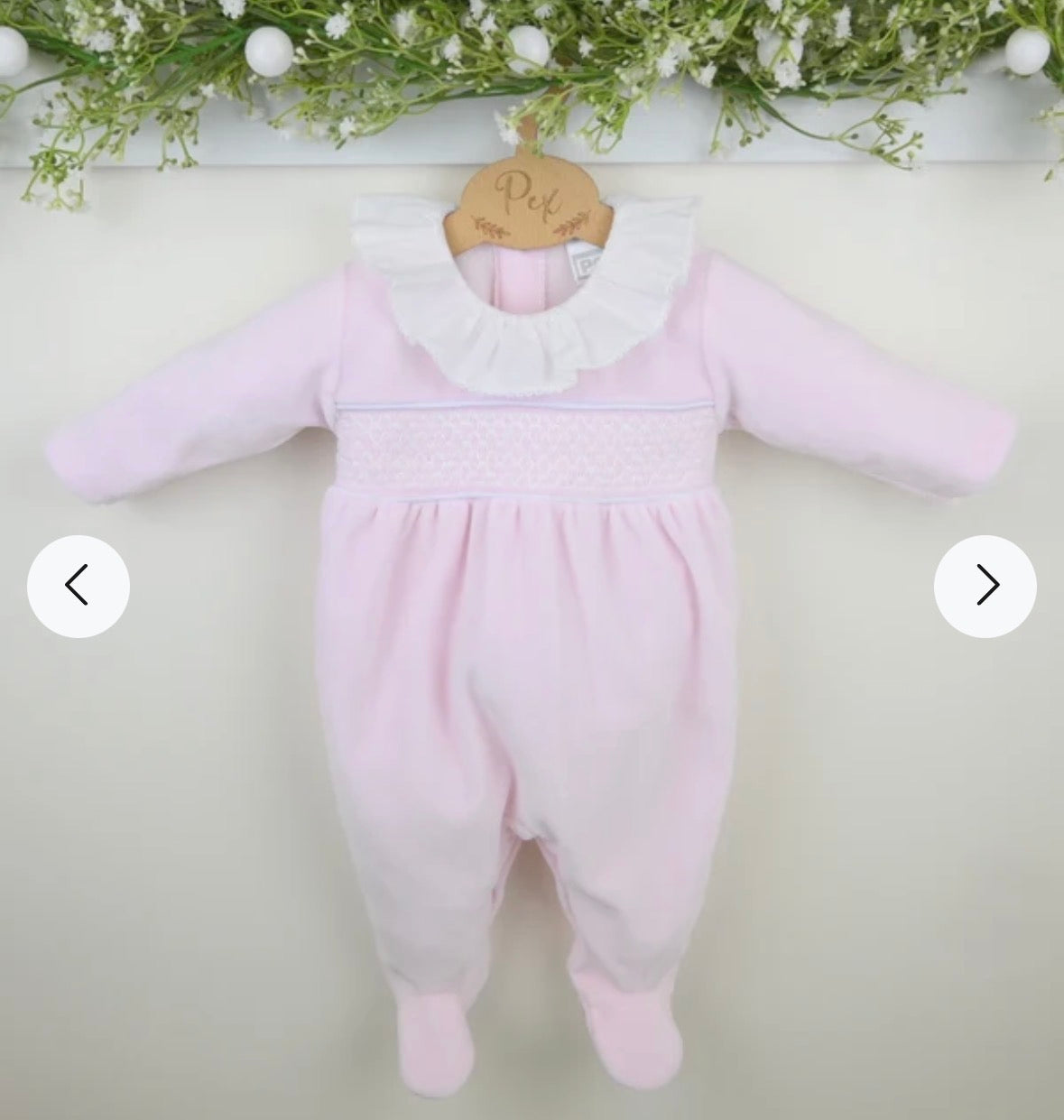 Pex Pink Evie Sleepsuit