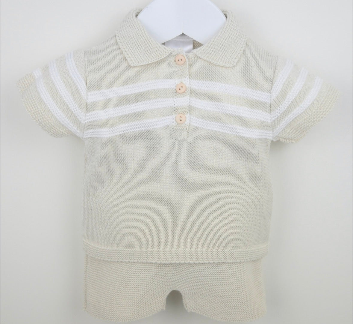 Pex Beige Mateo Shorts Set