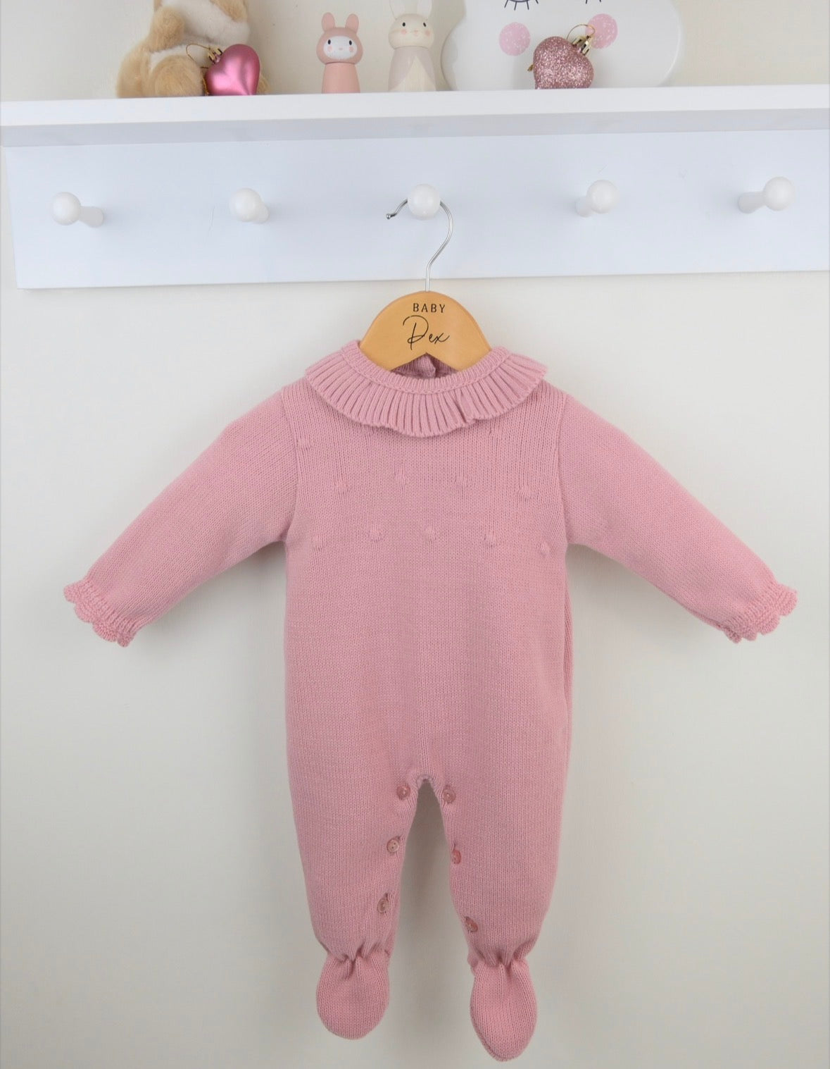 Pex Dusky Pink Carrie Knitted Romper