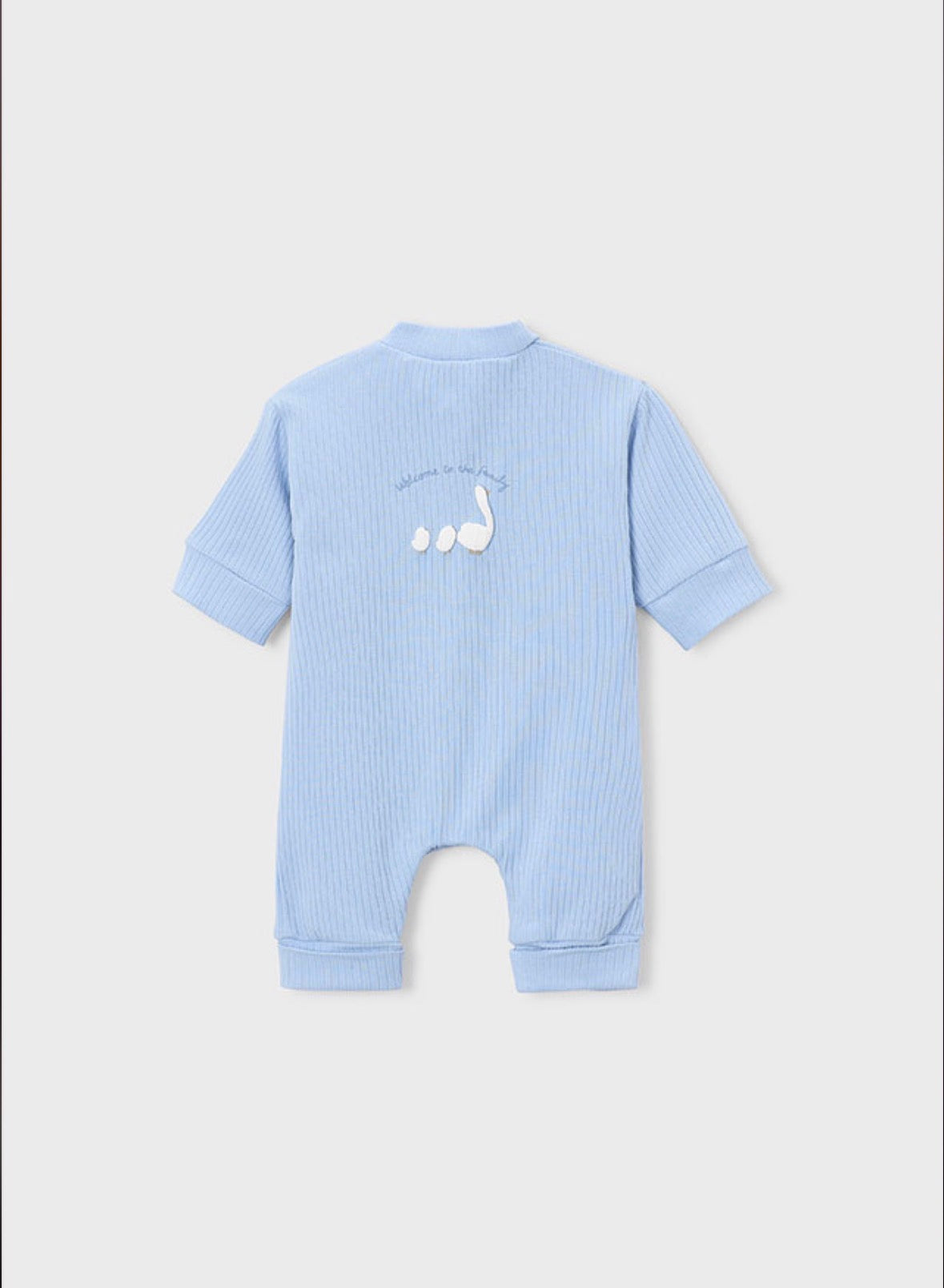 Mayoral Blue Welcome to the Family Onesie