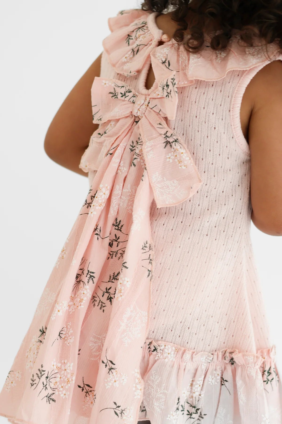 Harris Kids Eliza Knit Floral Bow Dress