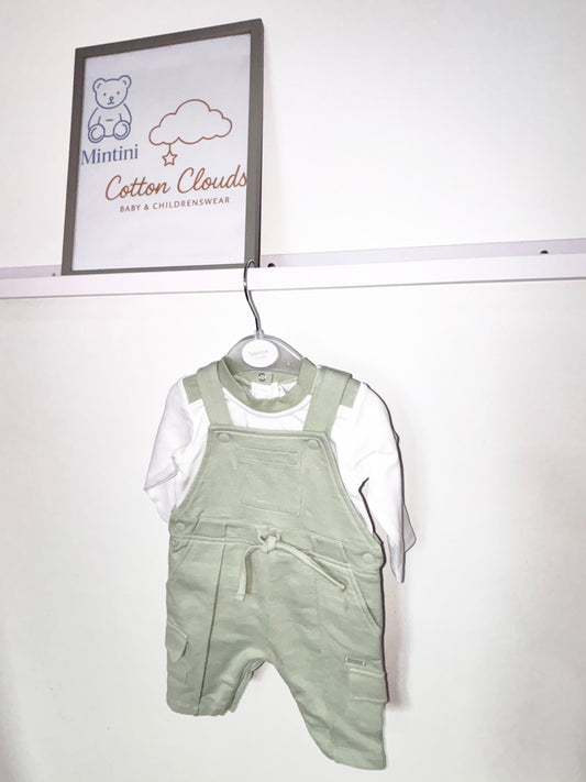 Mintini Sage Green Dungaree Set AW25