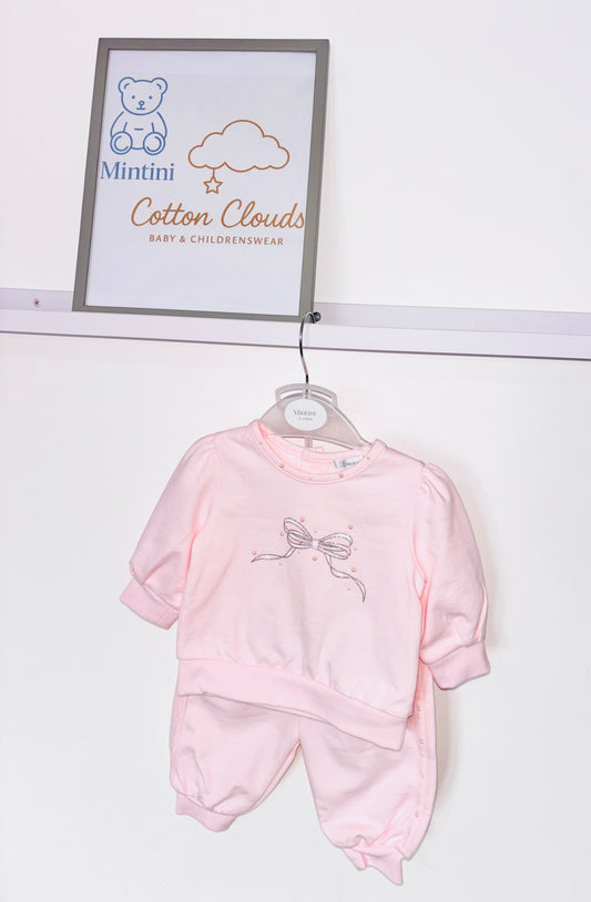 Mintini Pink Bow Jogset AW25