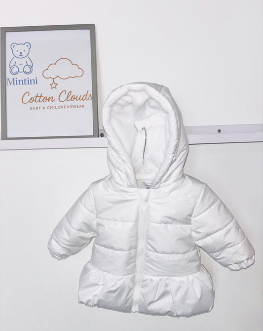Mintini AW25 White Girls Coat