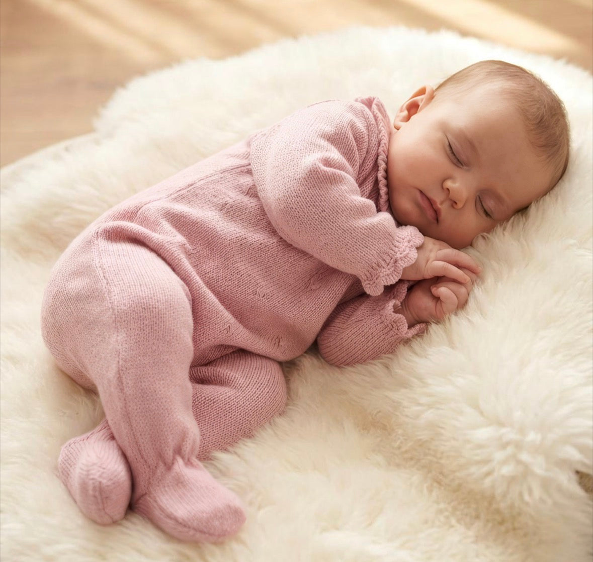 Pex Dusky Pink Carrie Knitted Romper