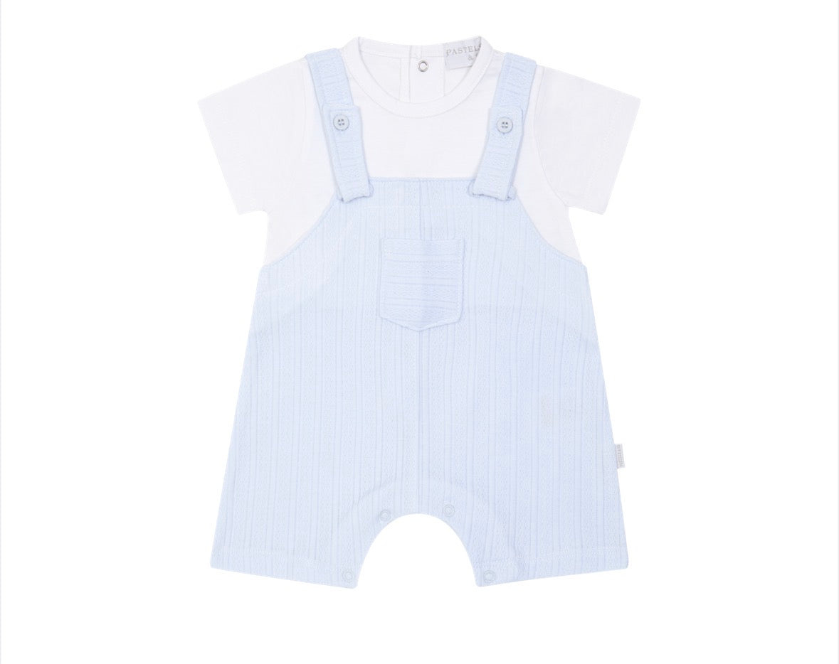 Pastels & Co Blue Dungaree Outfit