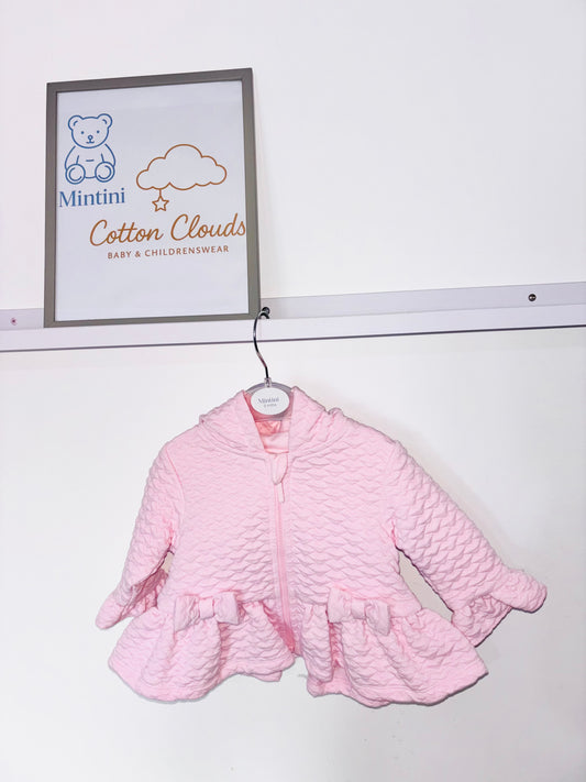 Mintini Pink Bow Coat AW25