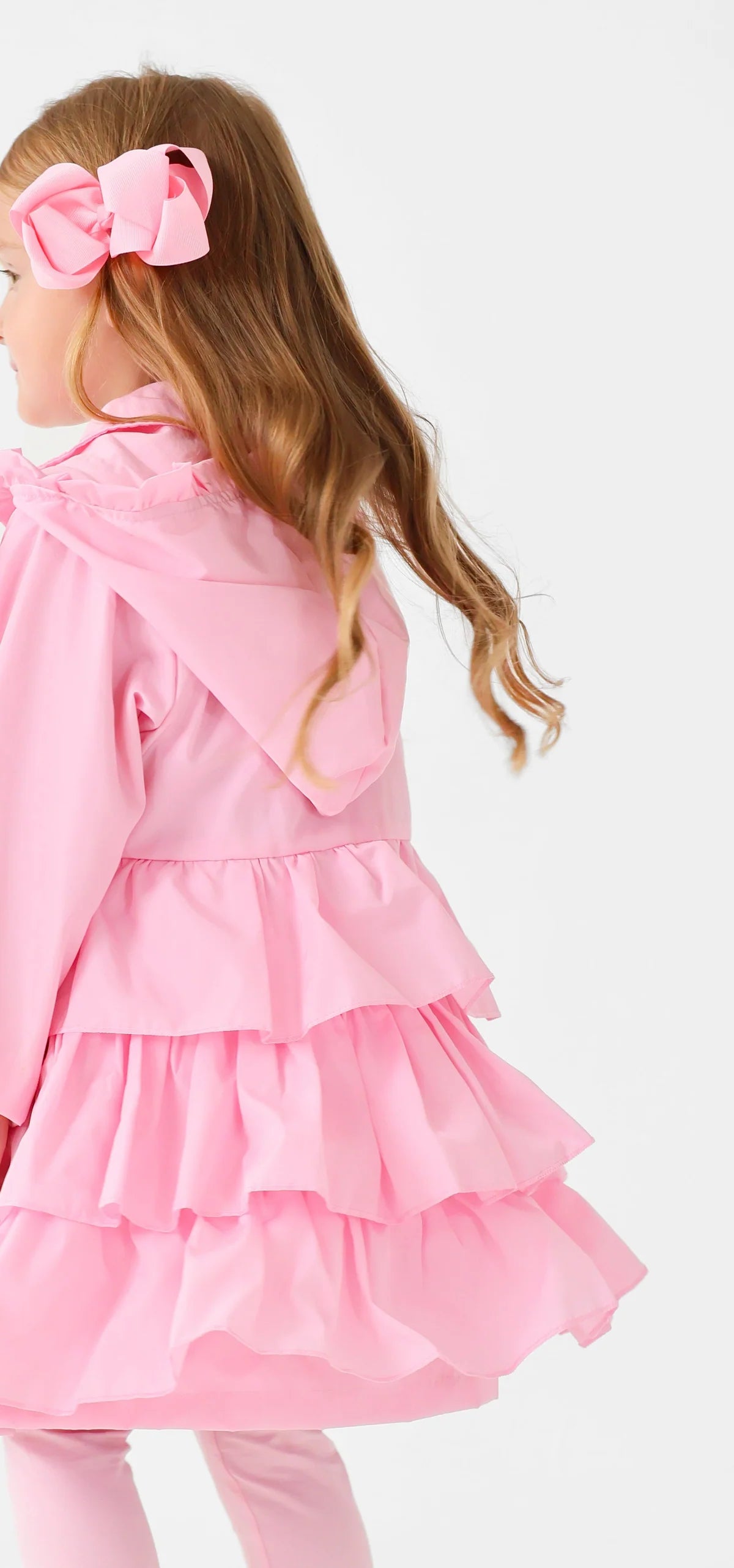 Harris Kids Pink Serena Frill Jacket