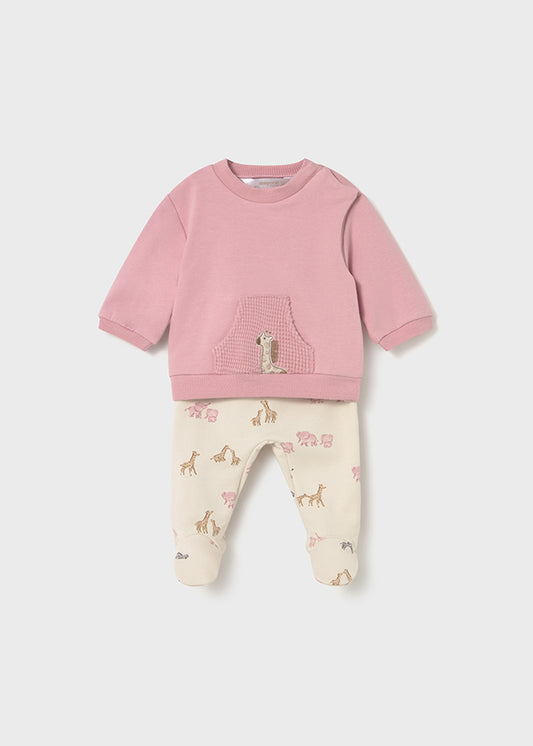 Preorder Mayoral Pink Safari Trouser Set