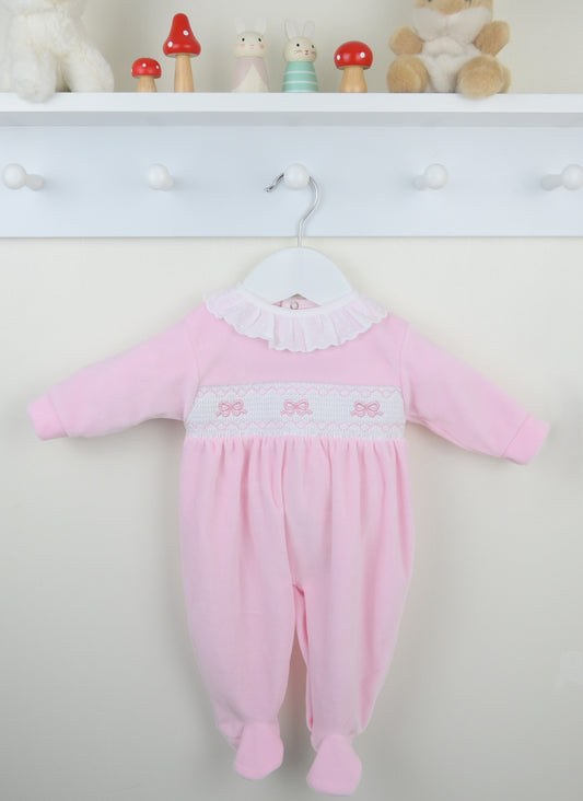 Pex Pink Bow Sleepsuit