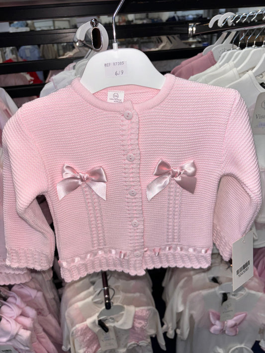 Pink Bow Cardigan