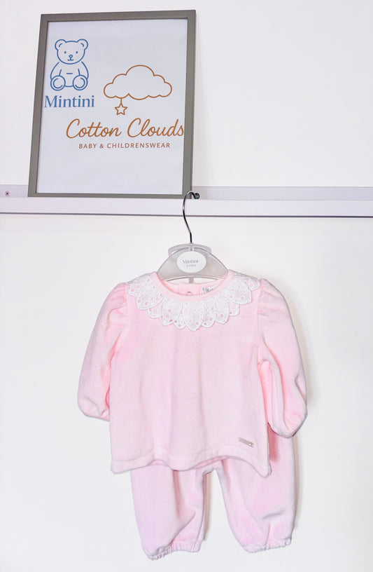 Mintini Velour Pink Outfit AW25