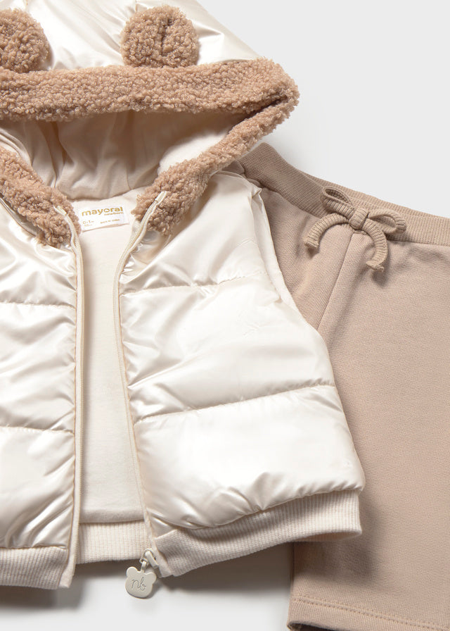 Mayoral Beige Gilet & Outfit