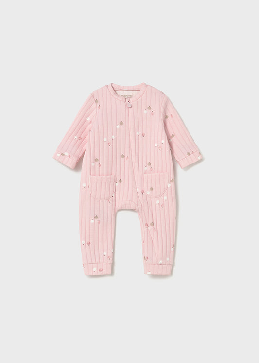 Mayoral Pink Ribbed Onesie