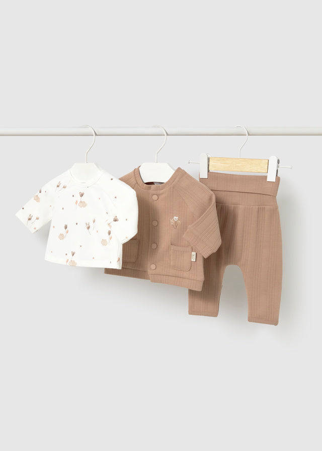 Mayoral Beige Balloon 3 Piece Outfit