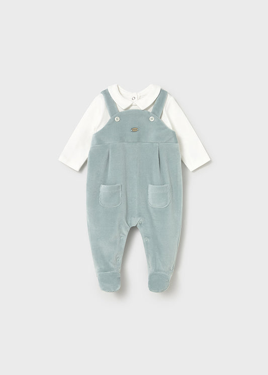 Mayoral Sage Green Cord Romper
