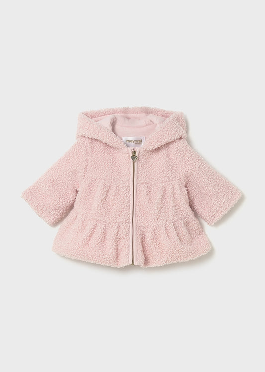 Mayoral Pink Teddy Coat