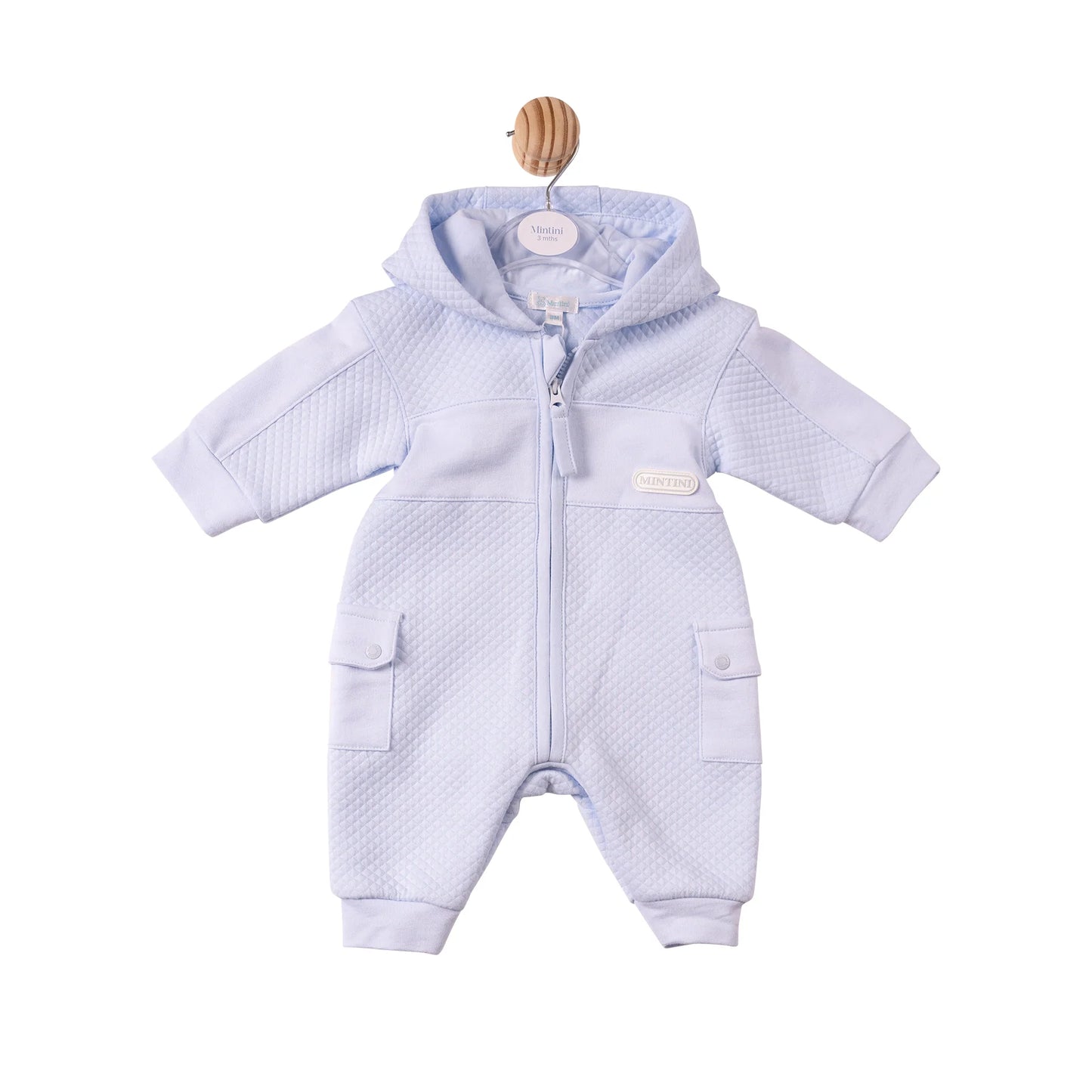 Mintini Blue Zip All in One