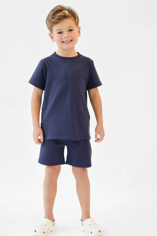 Harris Kids Eddie Navy Shorts Set