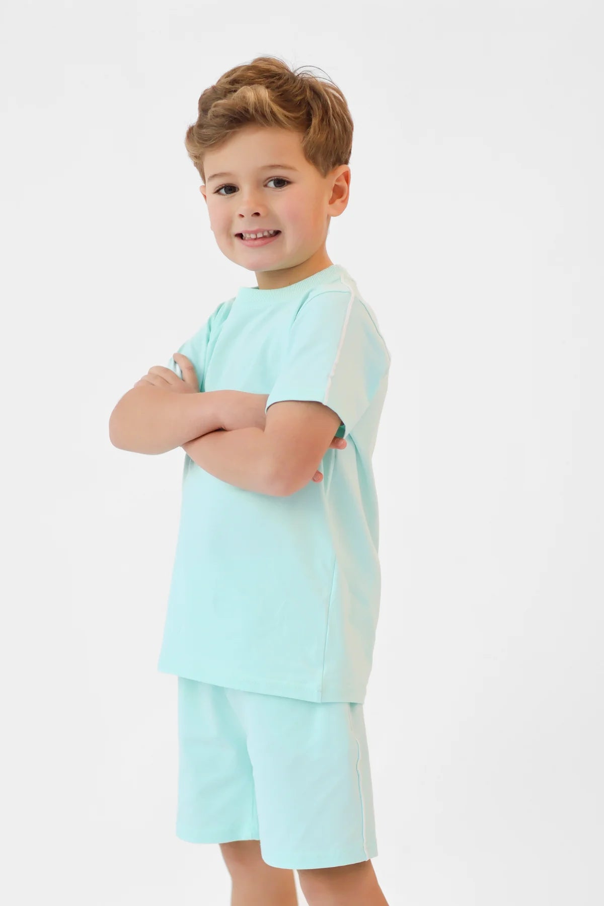 Harris Kids Eddie Mint Shorts Set