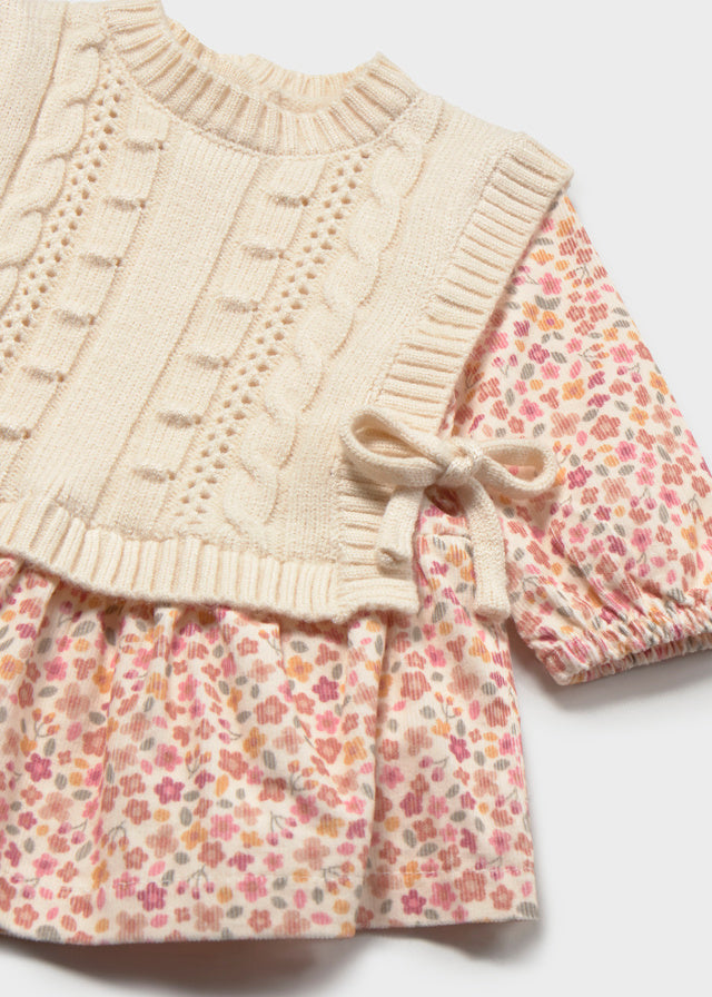 Mayoral Floral knit dress