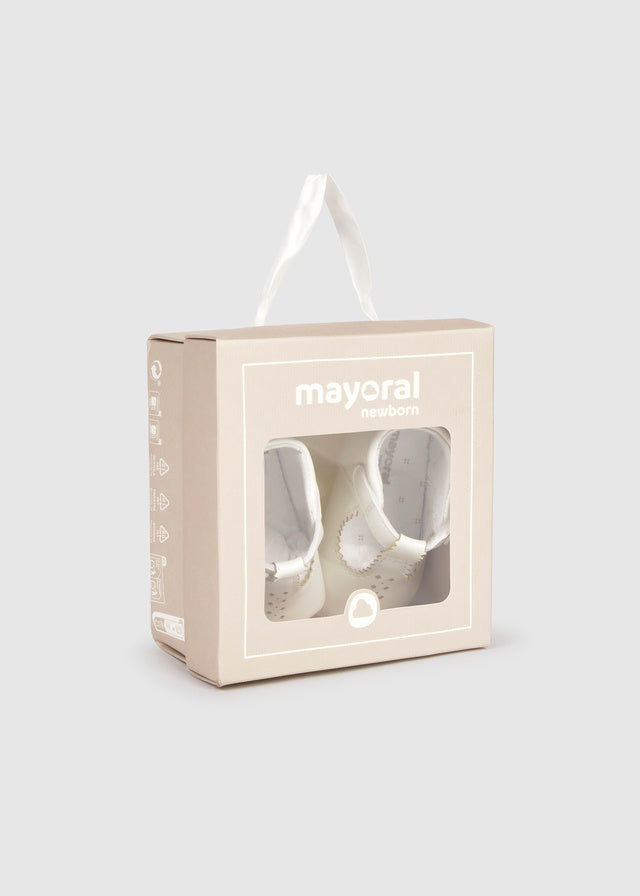 Mayoral White Baby Shoes