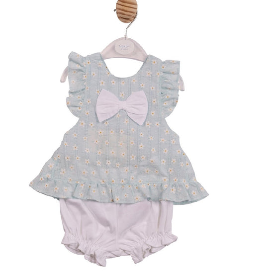 Mintini Floral Bloomer Set