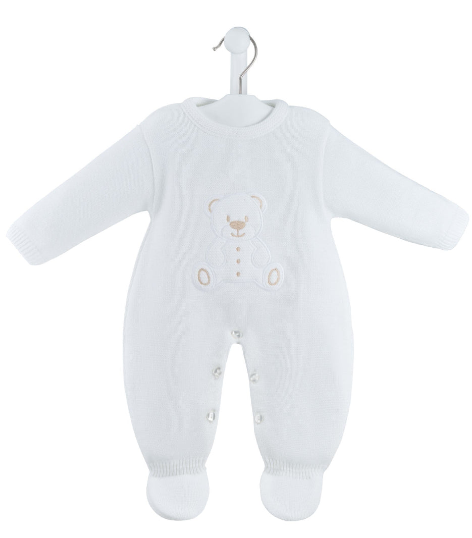 Dandelion White Teddy Knitted Outfit