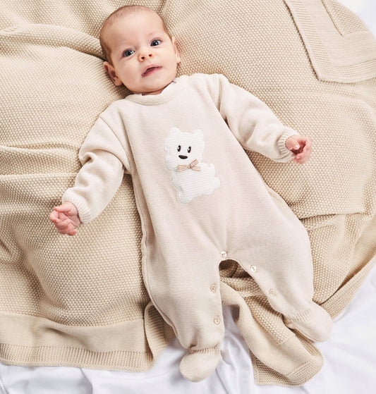 Dandelion Scotty Dog Taupe Onesie