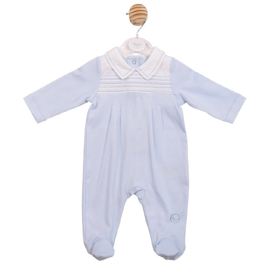 Mintini Blue Embroidered All in One