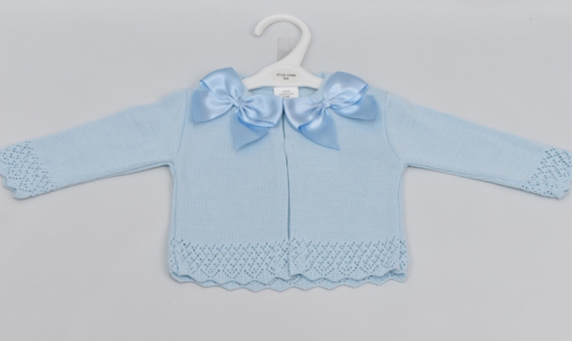 Blue Bow Cardigan