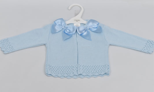 Blue Bow Cardigan