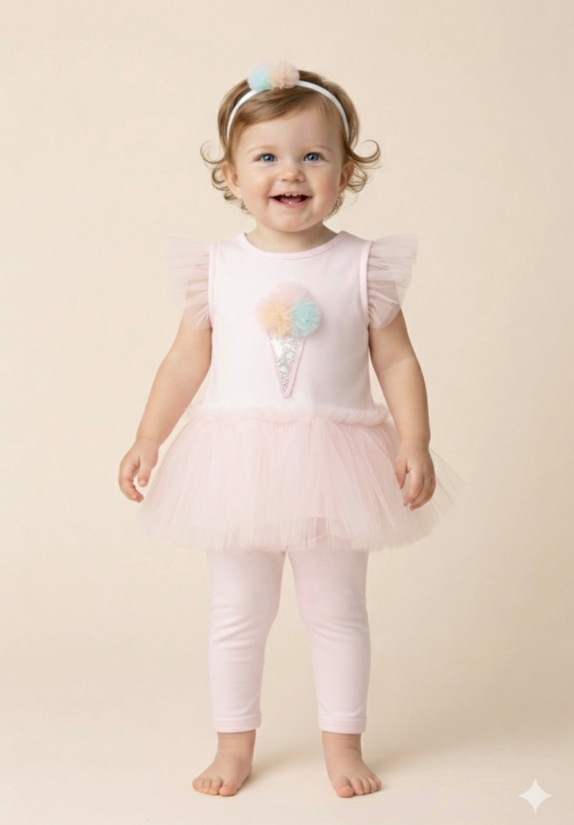 Visara Ice Cream Legging Set Pink