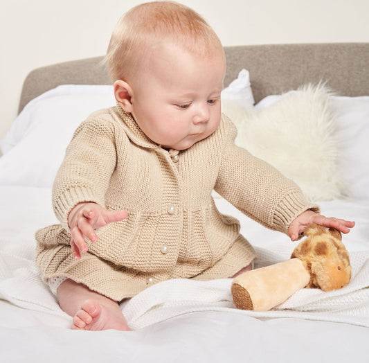 Dandelion Taupe Pearl Button Cardigan