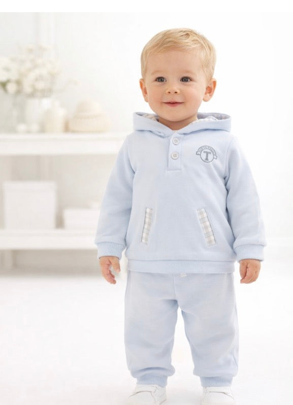 Tutto Piccolo Blue Two Piece Outfit