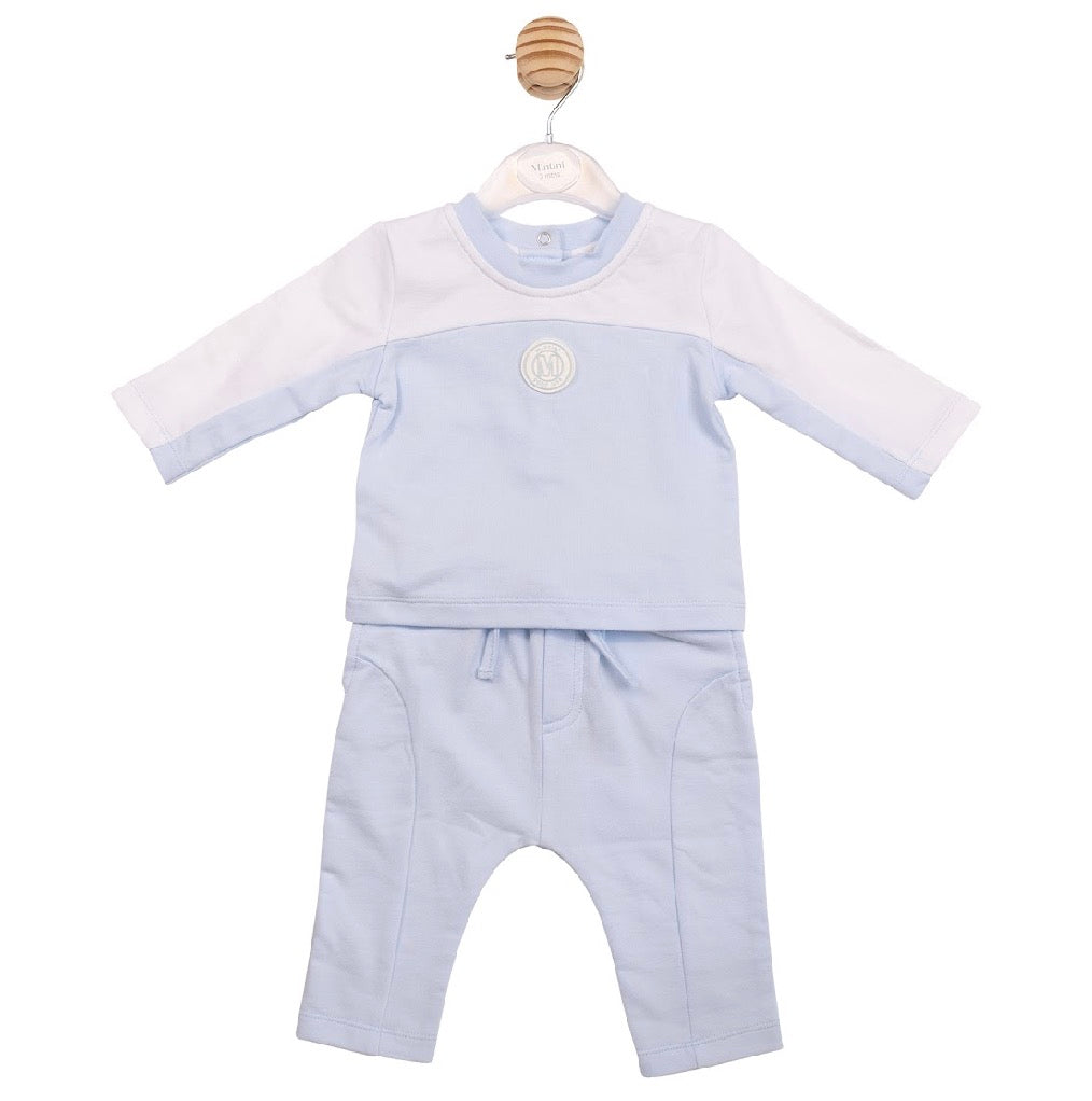 Mintini Blue & White Trouser Set