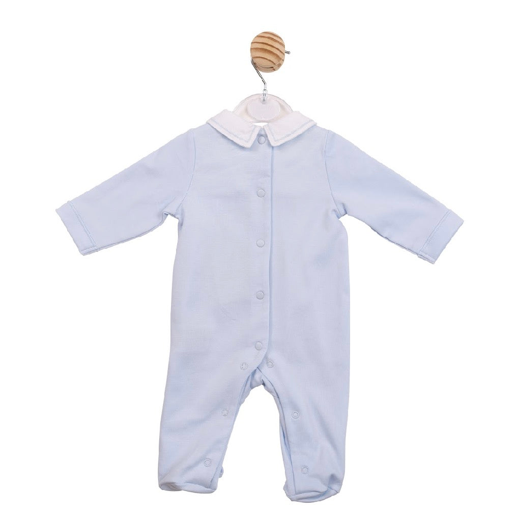 Mintini Blue Embroidered All in One