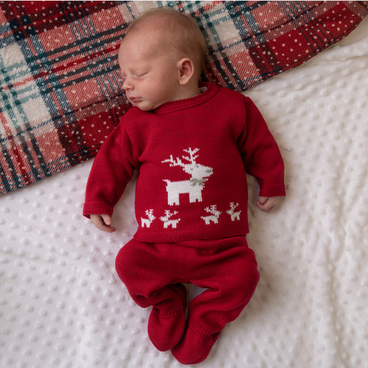 Dandelion Red Reindeer Knitted Sst