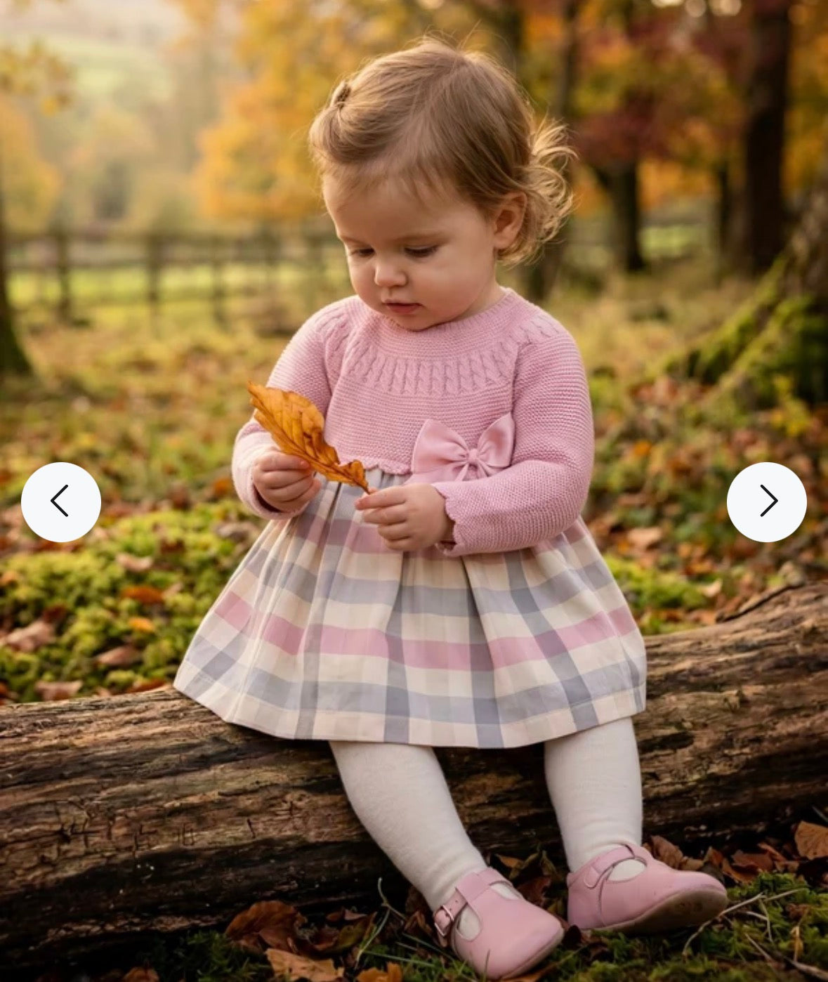 Pex Tartan Dress Dusky Pink