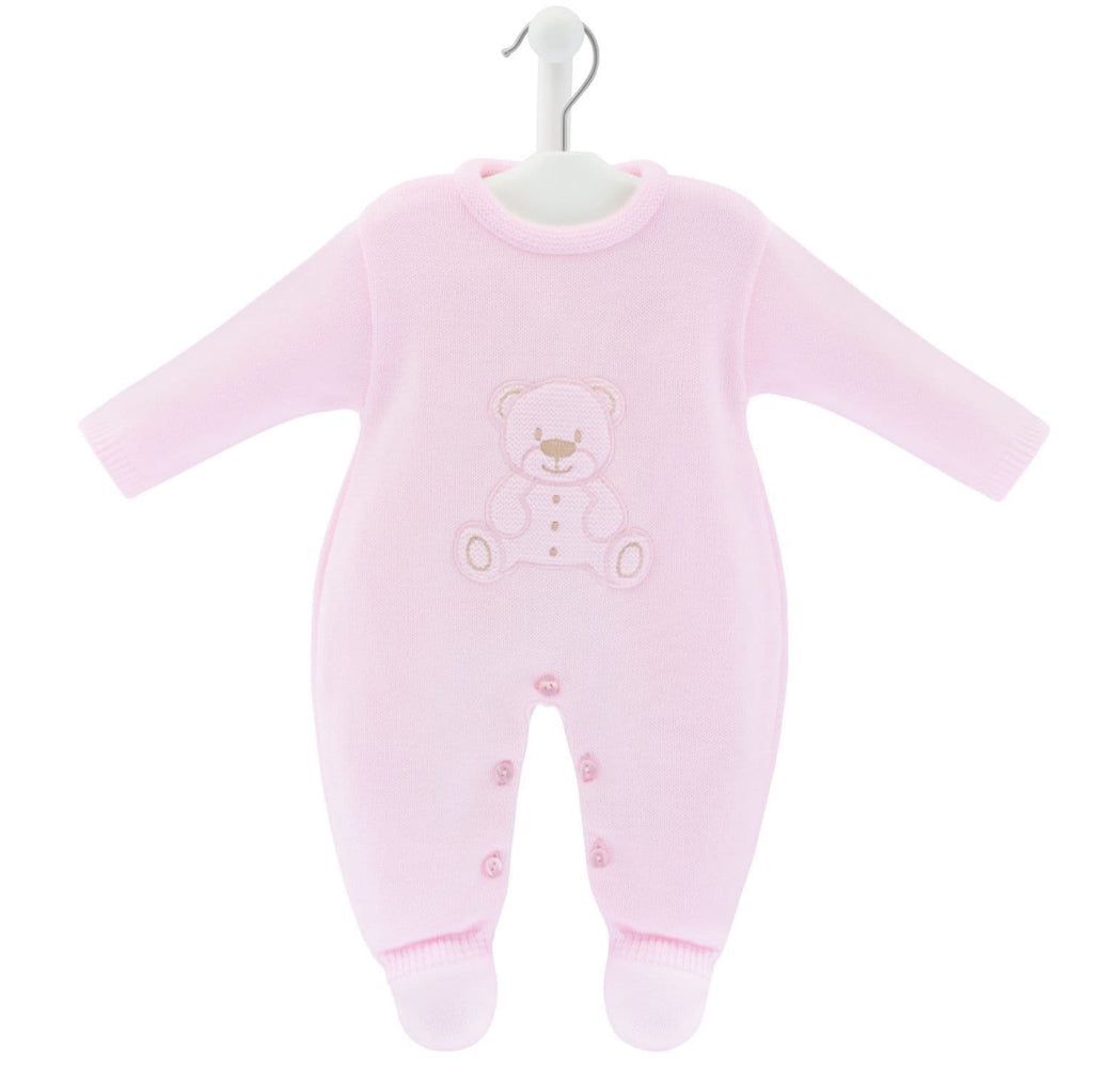 Dandelion Pink Bear Knitted Outfit