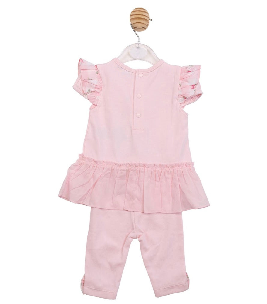 Mintini Pink Bow Legging Set