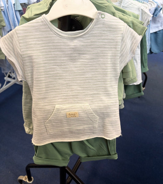 Mayoral sage Green short set
